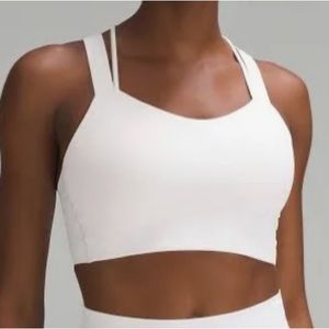 Lululemon Like a Cloud Longline White Light Support Bra, | Likely a Size 10